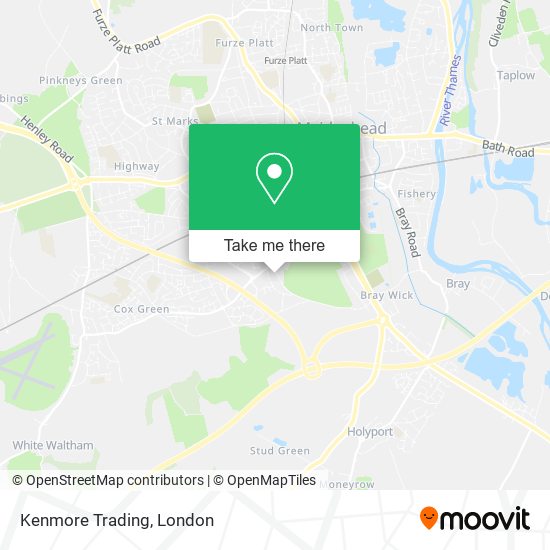 Kenmore Trading map