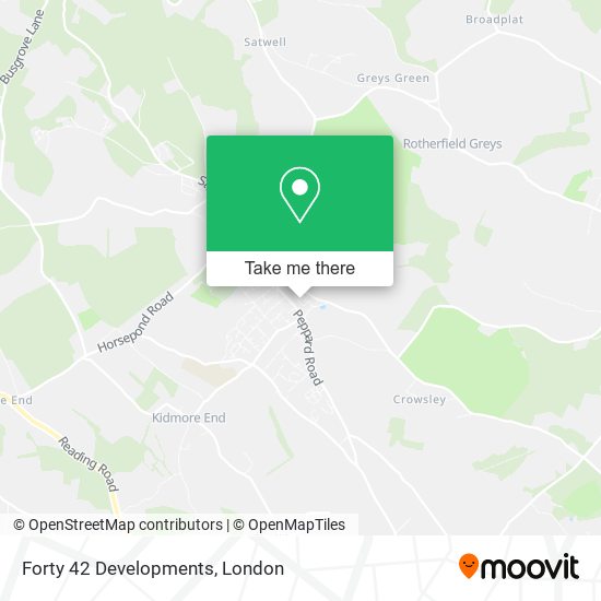 Forty 42 Developments map