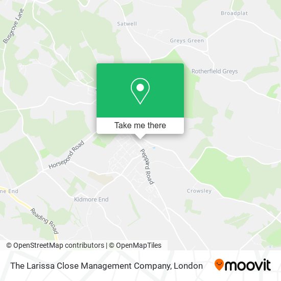The Larissa Close Management Company map