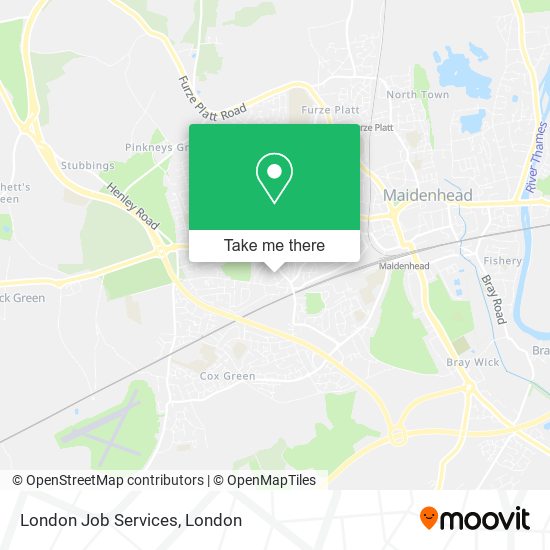 London Job Services map