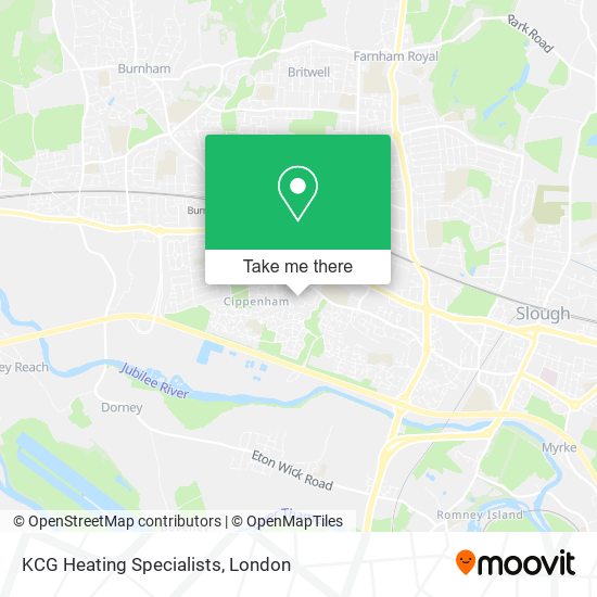 KCG Heating Specialists map