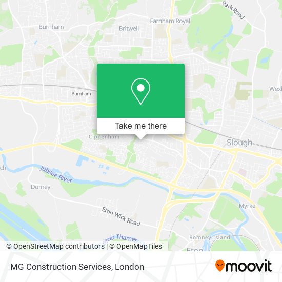 MG Construction Services map
