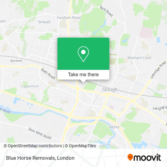 Blue Horse Removals map