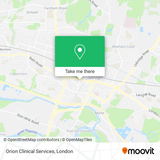 Orion Clinical Services map