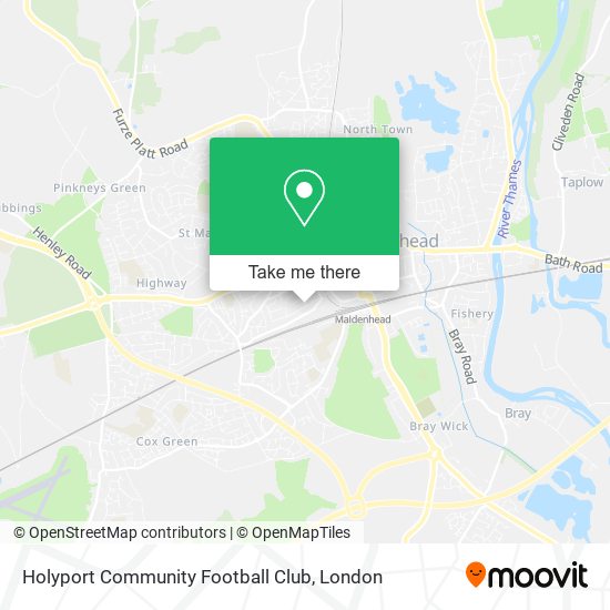 Holyport Community Football Club map