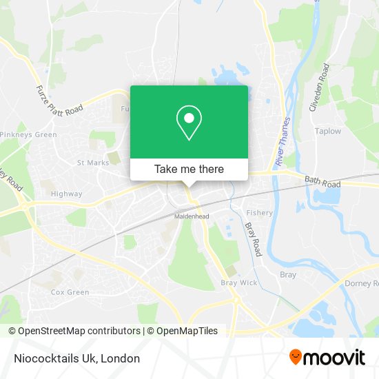 Niococktails Uk map