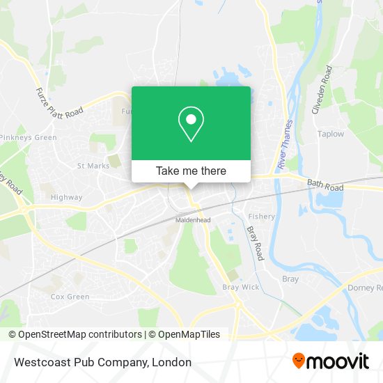 Westcoast Pub Company map