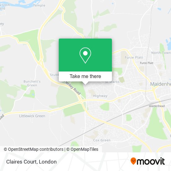 Claires Court map