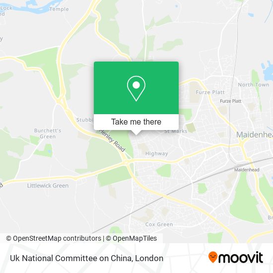 Uk National Committee on China map