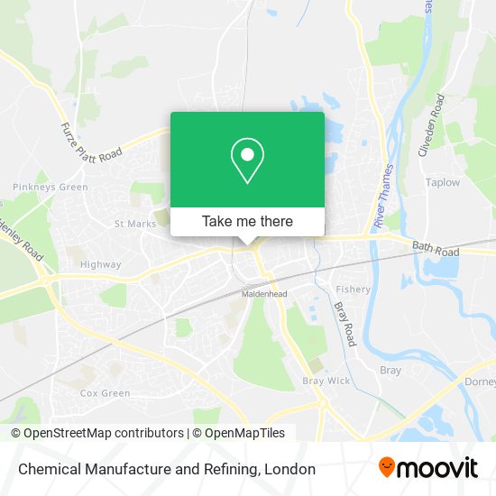 Chemical Manufacture and Refining map