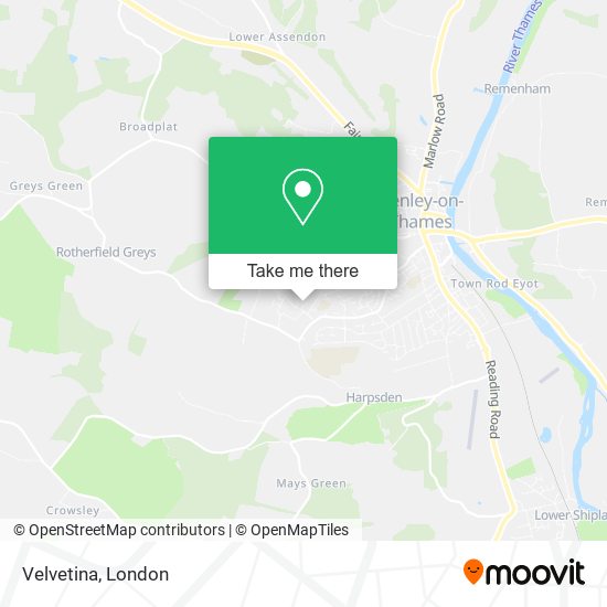 Velvetina map