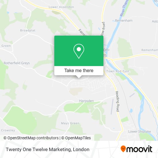 Twenty One Twelve Marketing map