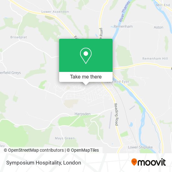 Symposium Hospitality map