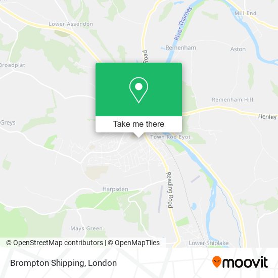 Brompton Shipping map