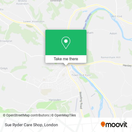 Sue Ryder Care Shop map