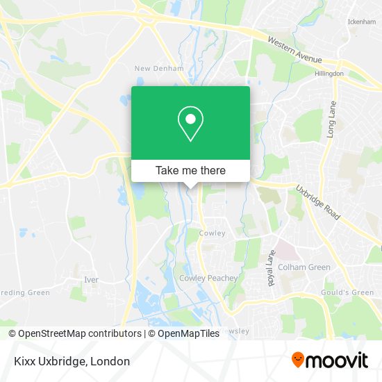 Kixx Uxbridge map