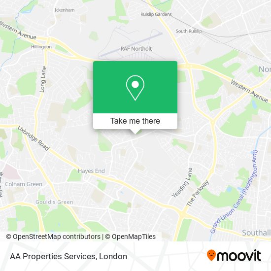 AA Properties Services map