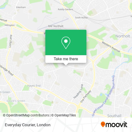 Everyday Courier map
