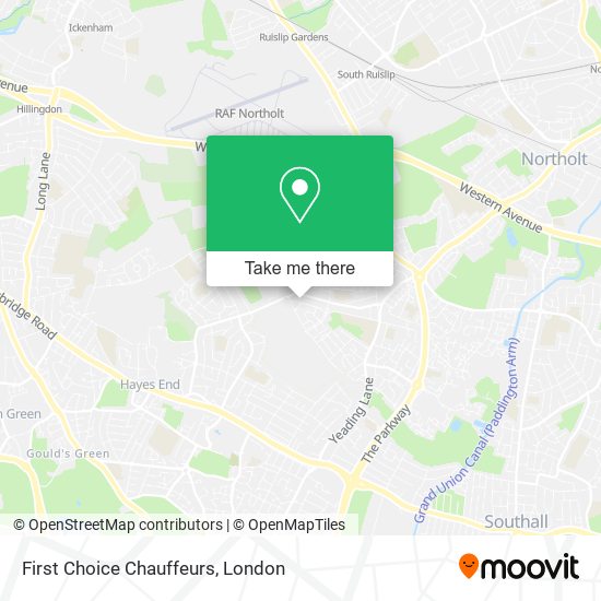 First Choice Chauffeurs map