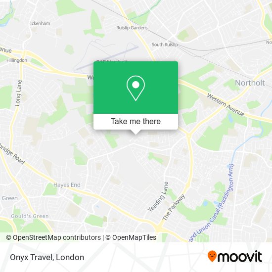Onyx Travel map