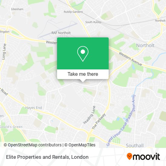 Elite Properties and Rentals map