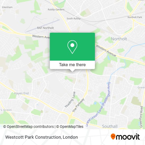 Westcott Park Construction map
