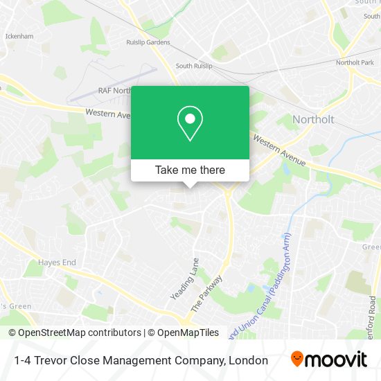 1-4 Trevor Close Management Company map