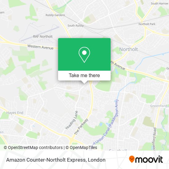 Amazon Counter-Northolt Express map
