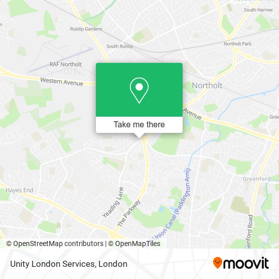 Unity London Services map