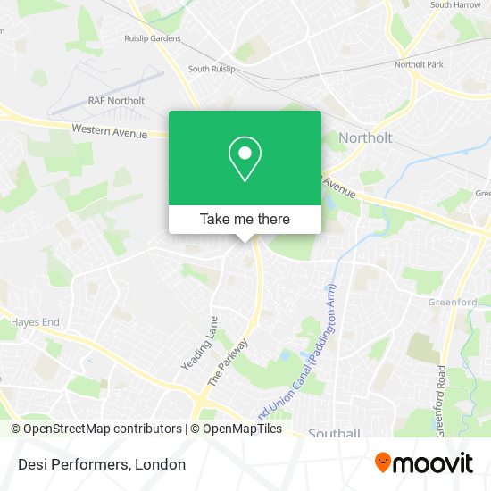 Desi Performers map