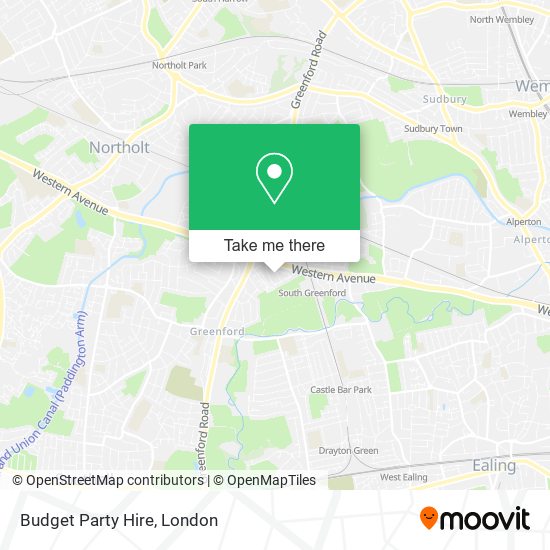 Budget Party Hire map