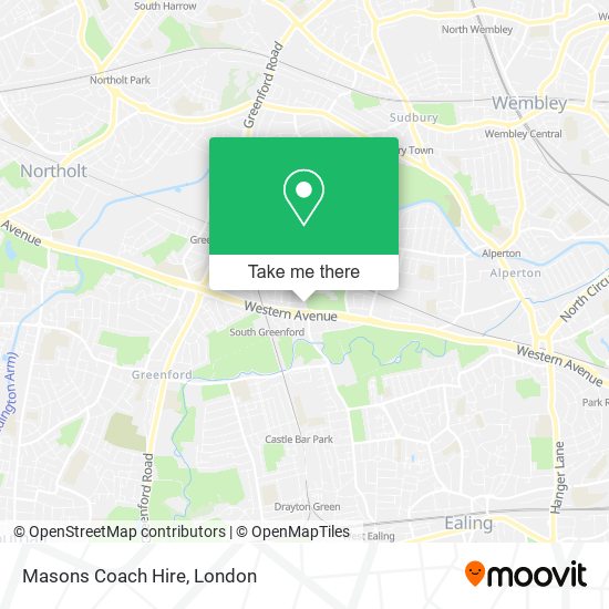 Masons Coach Hire map