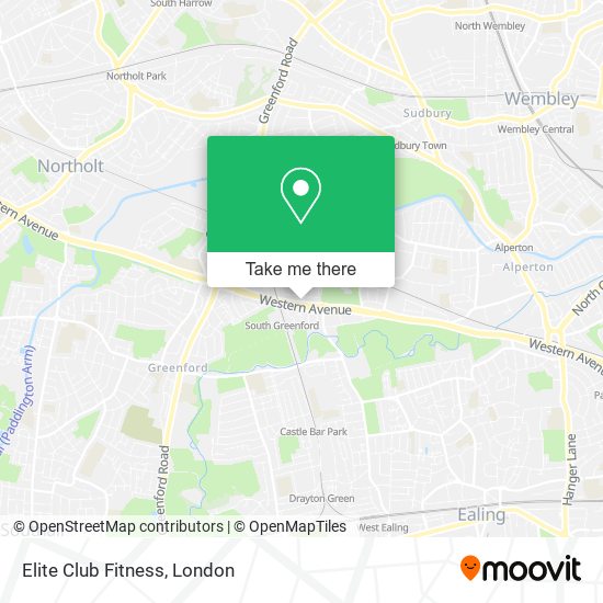 Elite Club Fitness map