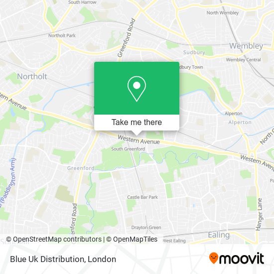 Blue Uk Distribution map