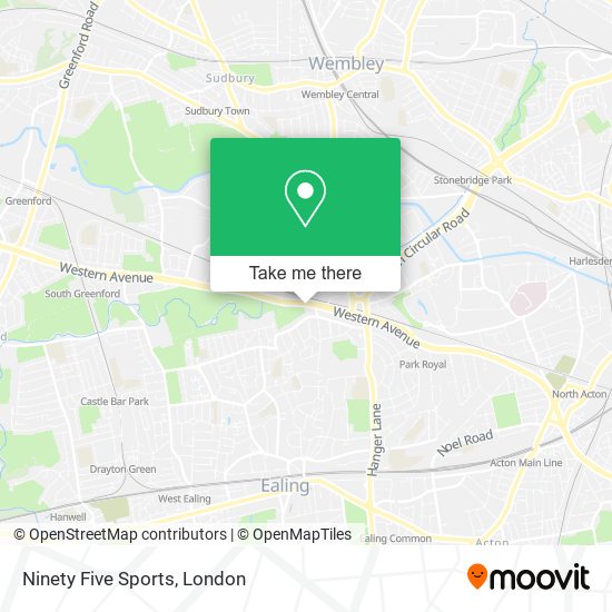 Ninety Five Sports map