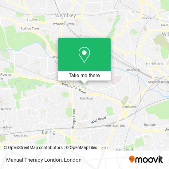 Manual Therapy London map