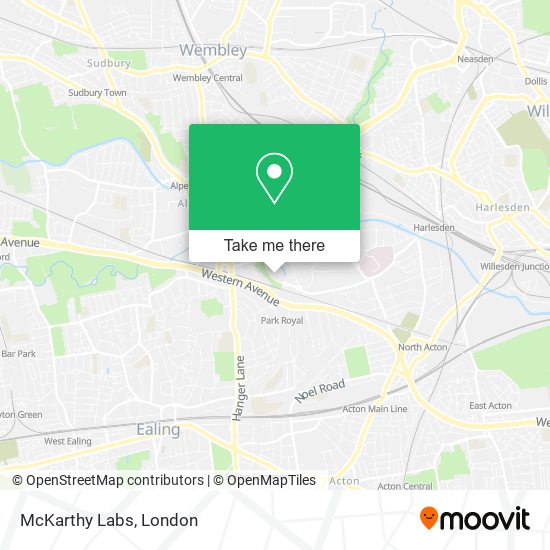 McKarthy Labs map