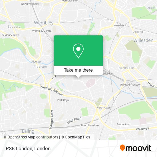 PSB London map