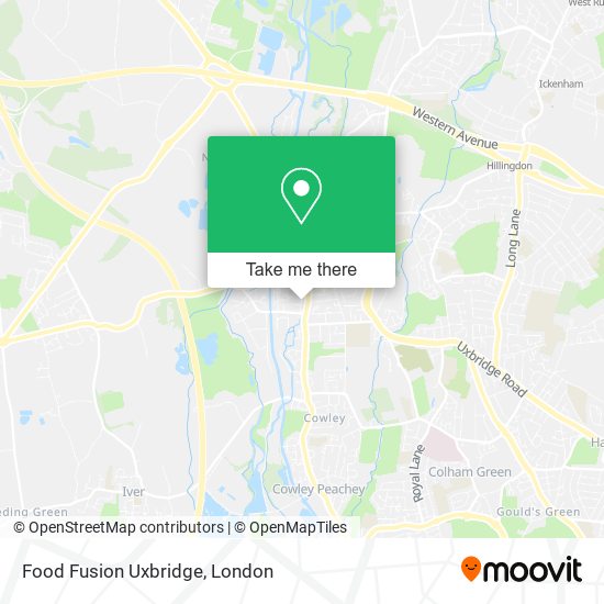 Food Fusion Uxbridge map
