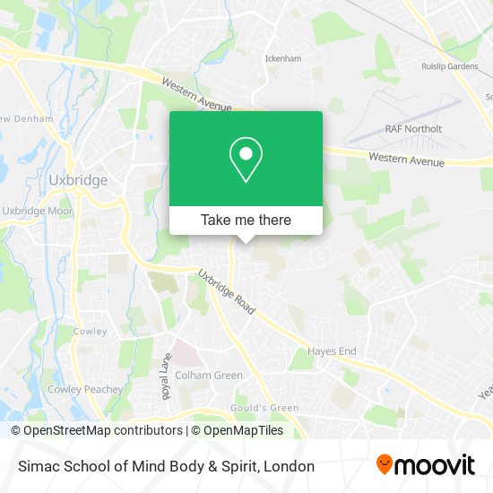 Simac School of Mind Body & Spirit map