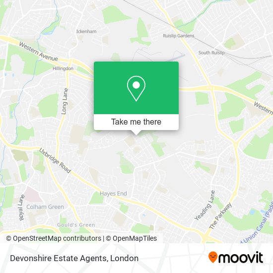 How to get to Devonshire Estate Agents in Hayes by Bus, Tube or Train?