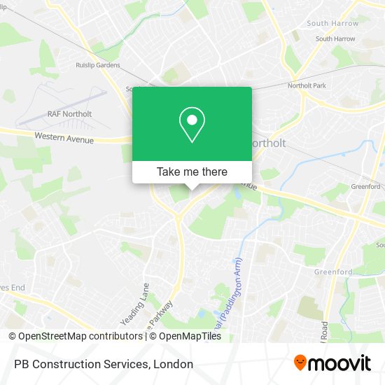 PB Construction Services map