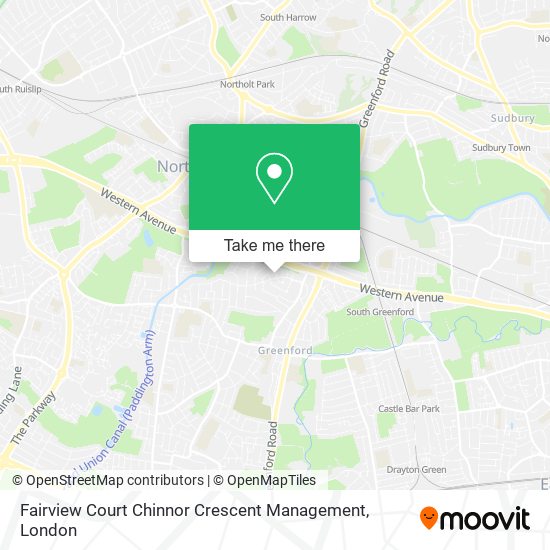 Fairview Court Chinnor Crescent Management map