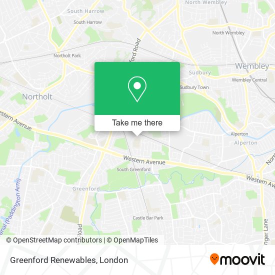 Greenford Renewables map