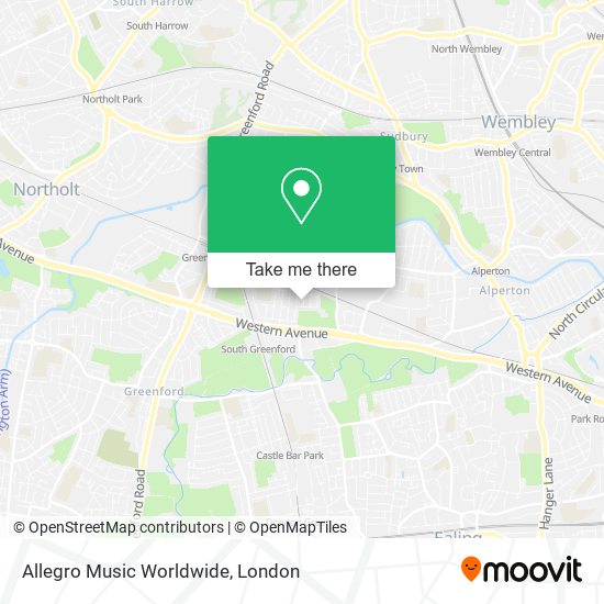 Allegro Music Worldwide map