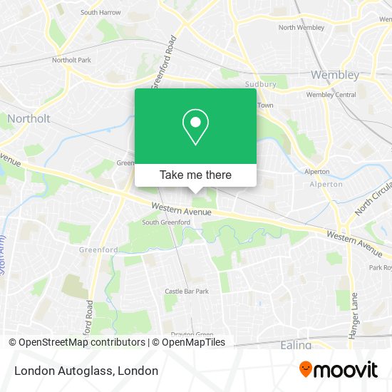 London Autoglass map