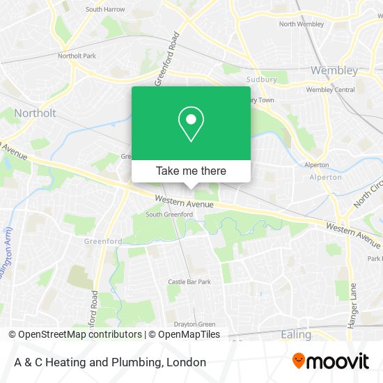 A & C Heating and Plumbing map