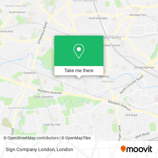 Sign Company London map