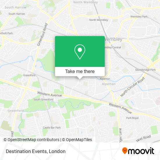 Destination Events map