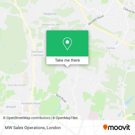 MW Sales Operations map